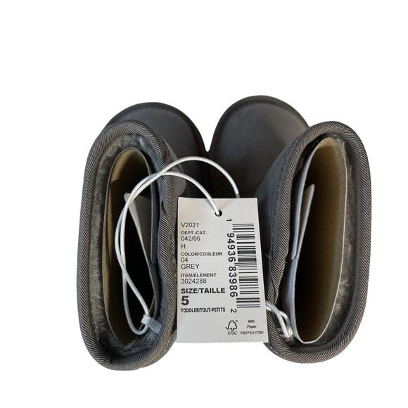 The Children’s Place Toddler Girls Shakey Star Faux Suede Boots Grey Size 5 NWT! - Picture 5 of 11